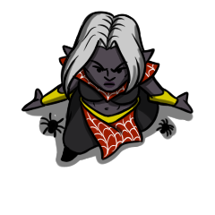 Female Drow Arachnomancer by Hammertheshark